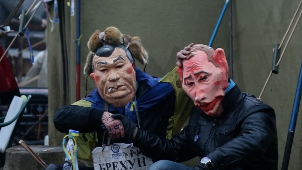 Кадр із фільму 'Машина часу Майдан'. 