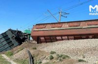 ​У Криму зійшли з колії п'ять вагонів із зерном. Окупанти повідомляють про "диверсію"