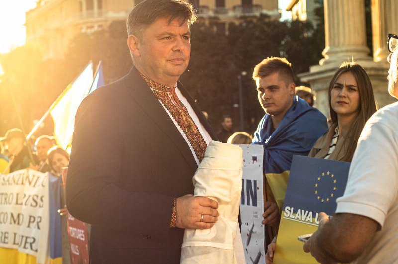 Президент Християнського товариства Українців в Італії (Рим) Олесь Городецький