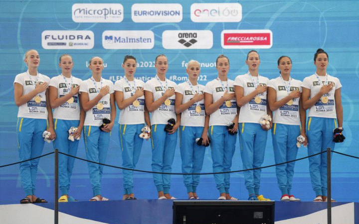 Україна міцно утримує друге місце в медальному заліку Євро-2022 з водних видів спорту