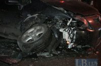 У результаті лобового зіткнення на Харківському шосе пасажир вибив головою скло