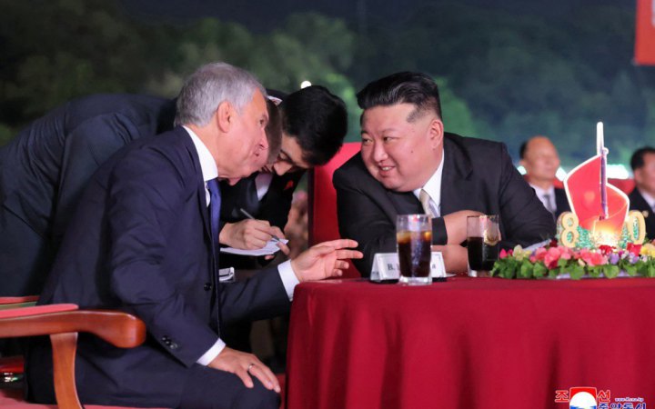 Спікер Держдуми Володін зустрівся із Кім Чен Ином і подякував йому за підтримку війни в Україні