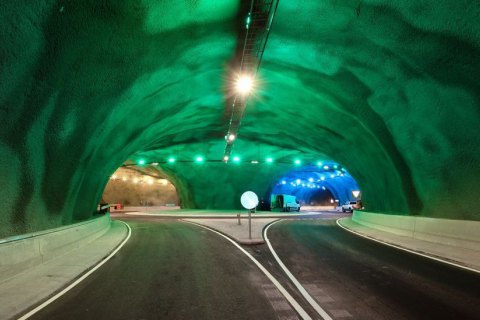 На Фарерских островах построили тоннель с автомобильной развязкой на дне океана