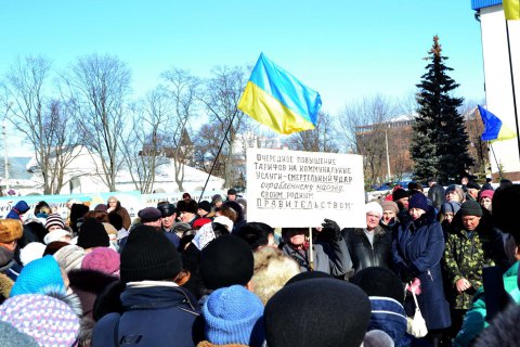 Мешканці Білої Церкви вийшли на мітинг з вимогою знизити тарифи