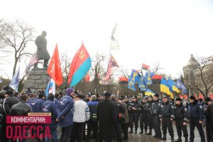 В Одессе произошла драка между националистами и сталинистами