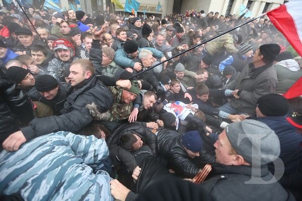 Столкновения во время митингов
