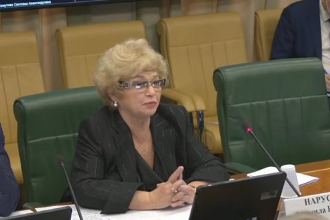 ​Российский сенатор Нарусова заявила о гибели 96 солдат-срочников в Украине, но ее не стали слушать 