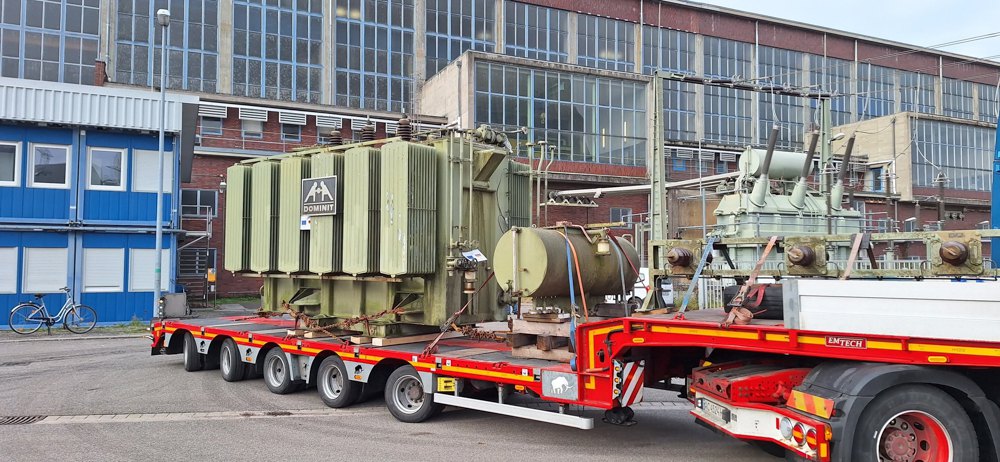 Трансформатор наданий Україні теплоелектростанцією Rheinhafen у Карлсруе та доставлений до України за підтримки Німецького товариства міжнародного співробітництва (GIZ) в Україні.
