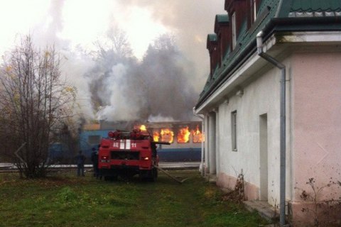 Пожар в поезде Ивано-Франковск - Яремче спровоцировали пьяные пассажиры
