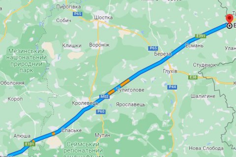 Ворожі війська захопили трасу Кіпті-Бачівськ на Сумщині, не дозволяють виїзд на дорогу цивільним