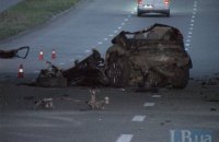 В жуткой аварии на Саперно-Слободской в Киеве погибли два раллиста