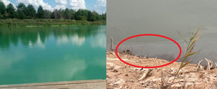 Водойма була місцем для відпочинку не лише мешканців Житомирщини, а й інших областей, а тепер біля берегу –
плями від паливно-мастильних матеріалів.