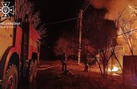 Бійці ДСНС ліквідували дві пожежі у Вовчанську