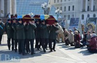 На Майдані попрощалися з двома "айдарівцями", які загинули 5 вересня