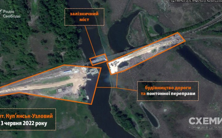 На Харківщині загарбники будують понтонну переправу, - "Схеми"
