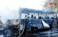 В столице Сирии взорвали автобус с военными, погибли 14 человек