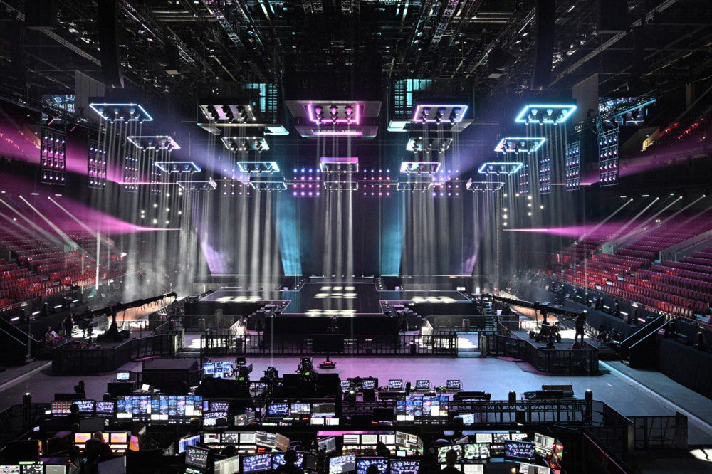 Завершений вигляд <i>Malmo Arena</i> для Євробачення представили 25 квітня 2024 р.
