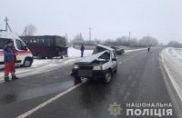 Два человека погибли в результате столкновения автомобиля с маршруткой около Харькова