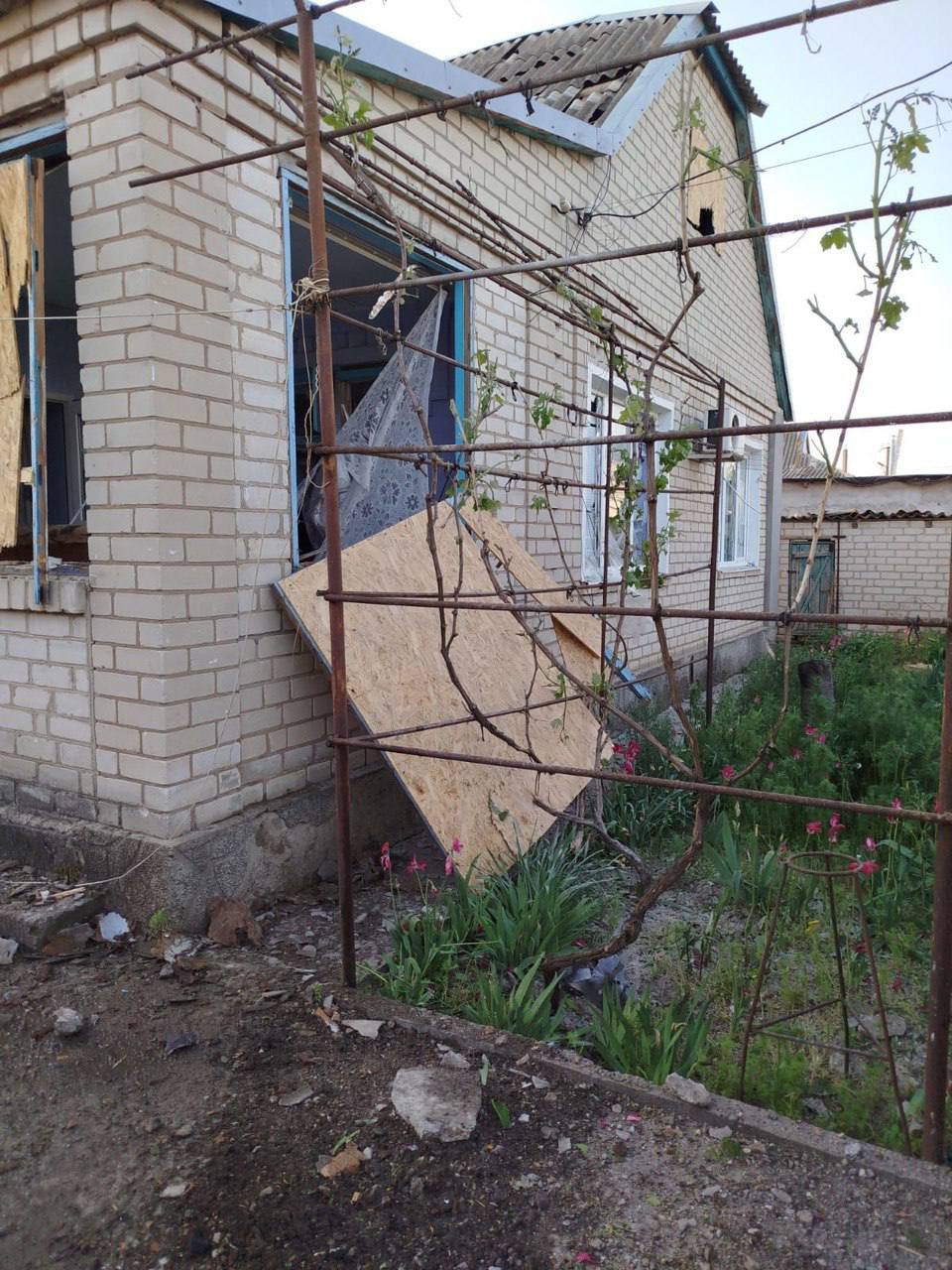 Наслідки російського обстрілу Білозерки на Херсонщині 5 травня 2025 року