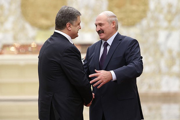 Встреча президентов Украины Петра Порошенка и Беларуси Александра Лукашенка в Минске