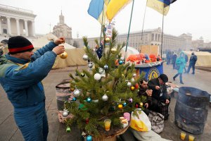 Евромайдан готовится отмечать Новый год