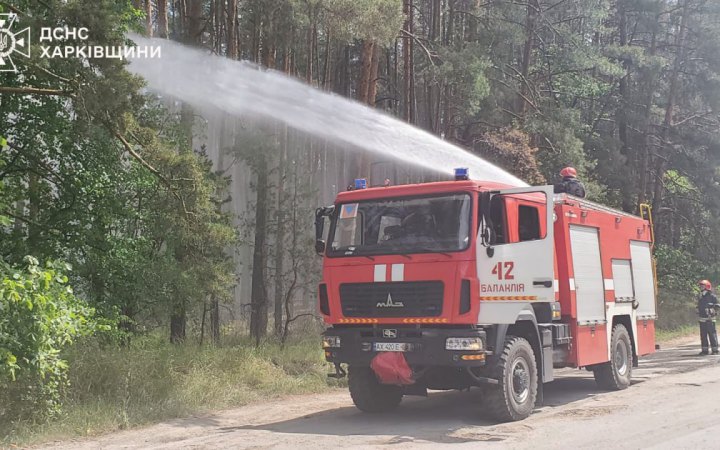 На Харківщині продовжують вирувати масштабні лісові пожежі через російські обстріли