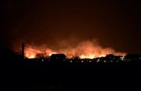 В Киеве на Осокорках произошел масштабный пожар (обновлено)