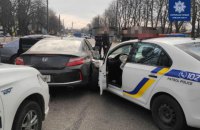 В Борисполе в погоне за угонщиком авто травмировались трое полицейских (обновлено)