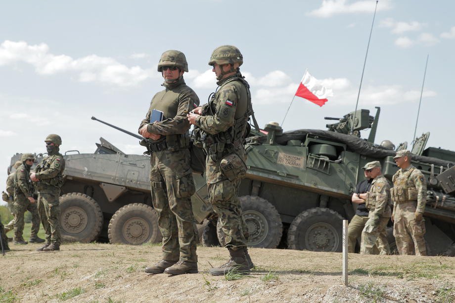 Міжнародні тактичні навчання Defender Europe 2022 у військовому навчальному центрі Сухопутних військ в Ожеше, Польща, 24 травня 2022 року.