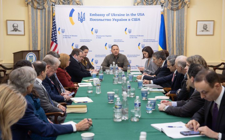 Єрмак обговорив із представниками експертних кіл і лідерами думок США посилення допомоги Україні