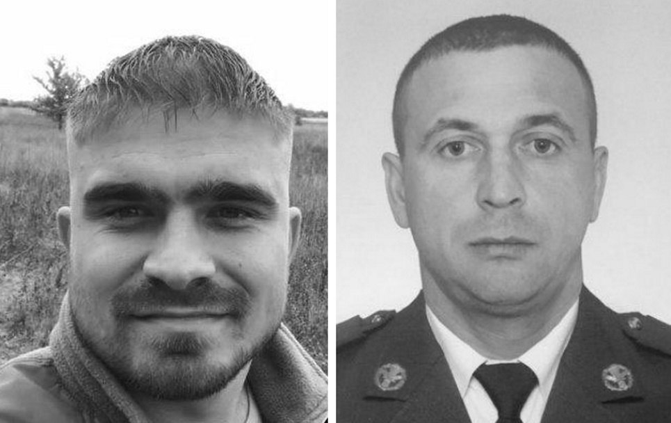 Десантники 95-й бригады Игорь Демидчук и Александр Стельмах