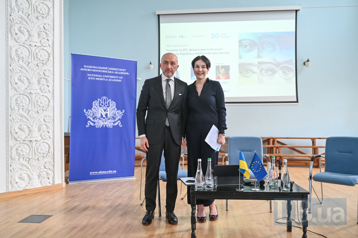 Голова НБУ Андрій Пишний і шеф-редакторка LB.ua Cоня Кошкіна