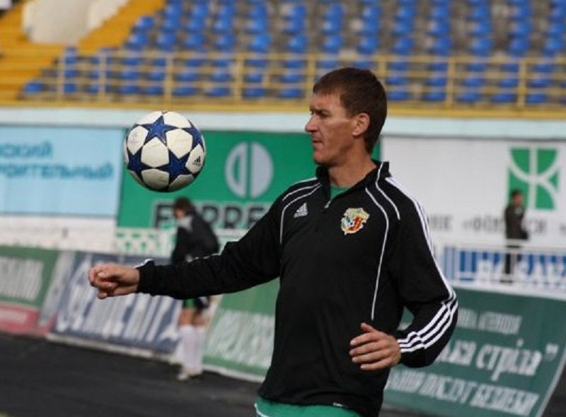 Василь Сачко під час тренування у складі полтавської «Ворскли».