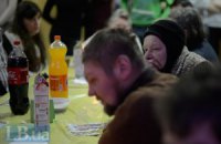 В Киеве состоялся рождественский обед для бездомных