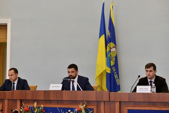 Справа-налево: Юрий Погасий, Сергей Трофимов и Роман Боднар