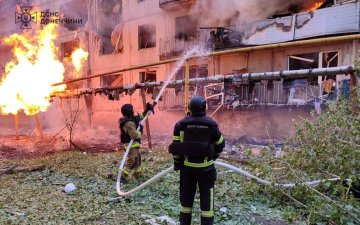 Внаслідок обстрілу Донеччини загинула людина, ще 17 поранені, - ДСНС