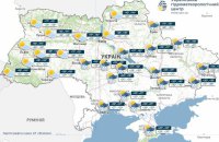 У центрі і на сході України в понеділок пройдуть короткочасні дощі