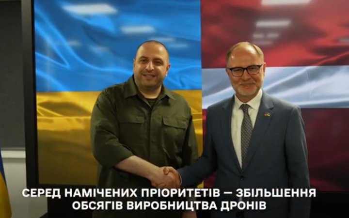 Умєров провів зустріч із міністром оборони Латвії Андрісом Спрудсом