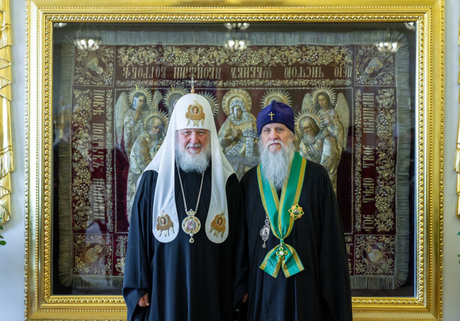 Патріарх РПЦ Кирил (Гундяєв) та митрополит Тульчинський так званої “УПЦ МП” Іонафан (праворуч), 25 червня 2024 року. 