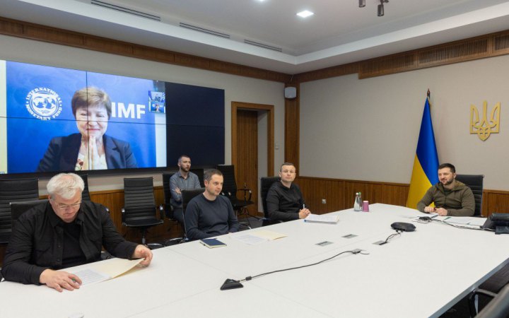 Зеленський обговорив із директоркою МВФ економічну допомогу Україні