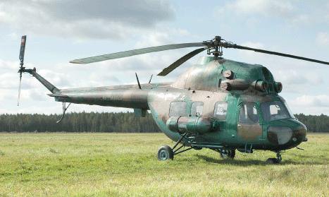 На учениях в Кременчуге  упал вертолет Ми-2