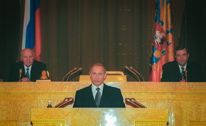 Щорічне звернення президента Путіна до нації, Москва, 2000 рік.