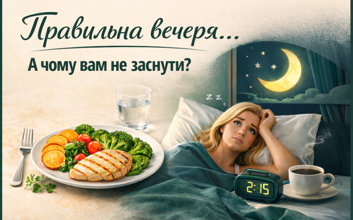 Чому «правильна вечеря» іноді заважає нам заснути