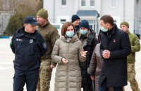 Президентка Молдови відвідала пункт пропуску на кордоні з Україною