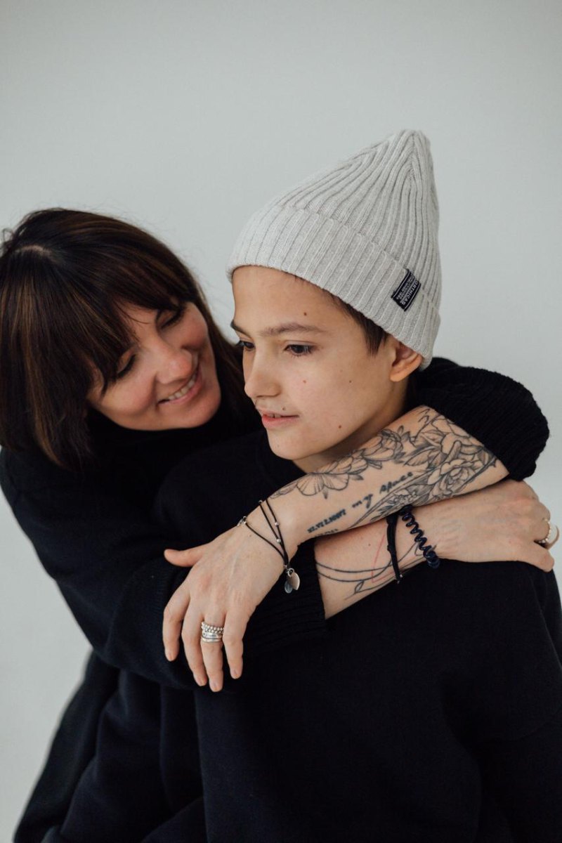 Олеся Яскевич із сином Матвієм