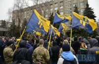 "Азов" улаштував акцію протесту через затримання Краснова