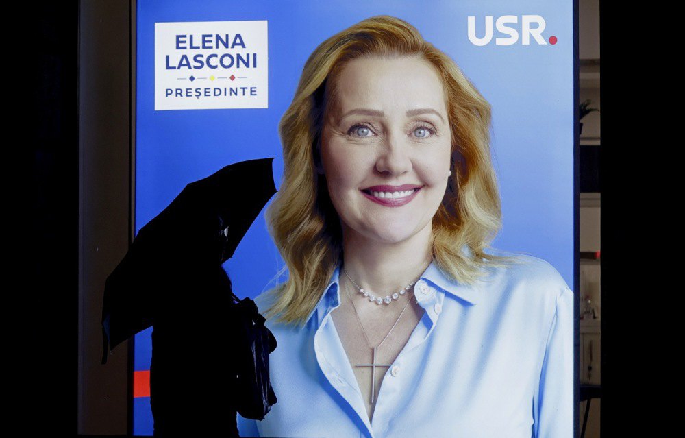 Передвиборча агітація Елени Ласконі.