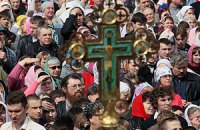 В молитвенном стоянии в Москве участвовали 50 тыс верующих