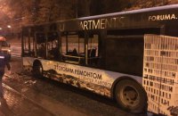 Во Львове на ходу загорелся маршрутный автобус