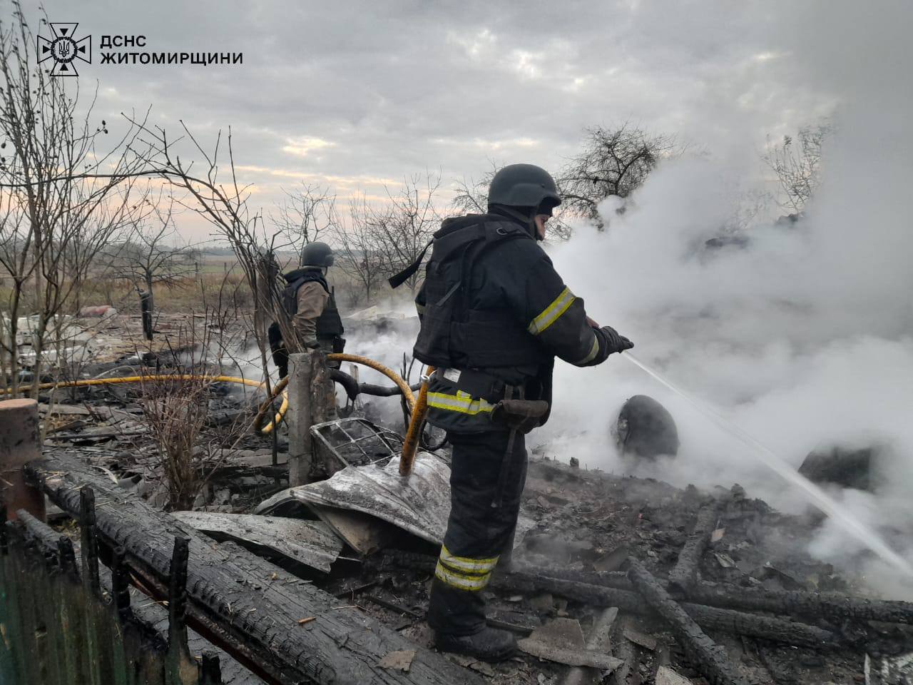 Ліквідація наслідків атаки у Житомирській області